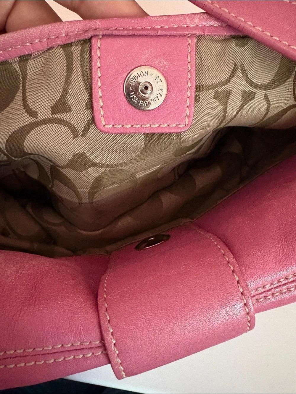 Y2K Coach pink back